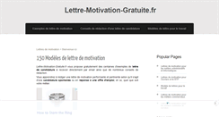 Desktop Screenshot of lettre-motivation-gratuite.fr
