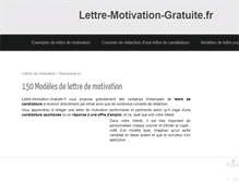 Tablet Screenshot of lettre-motivation-gratuite.fr
